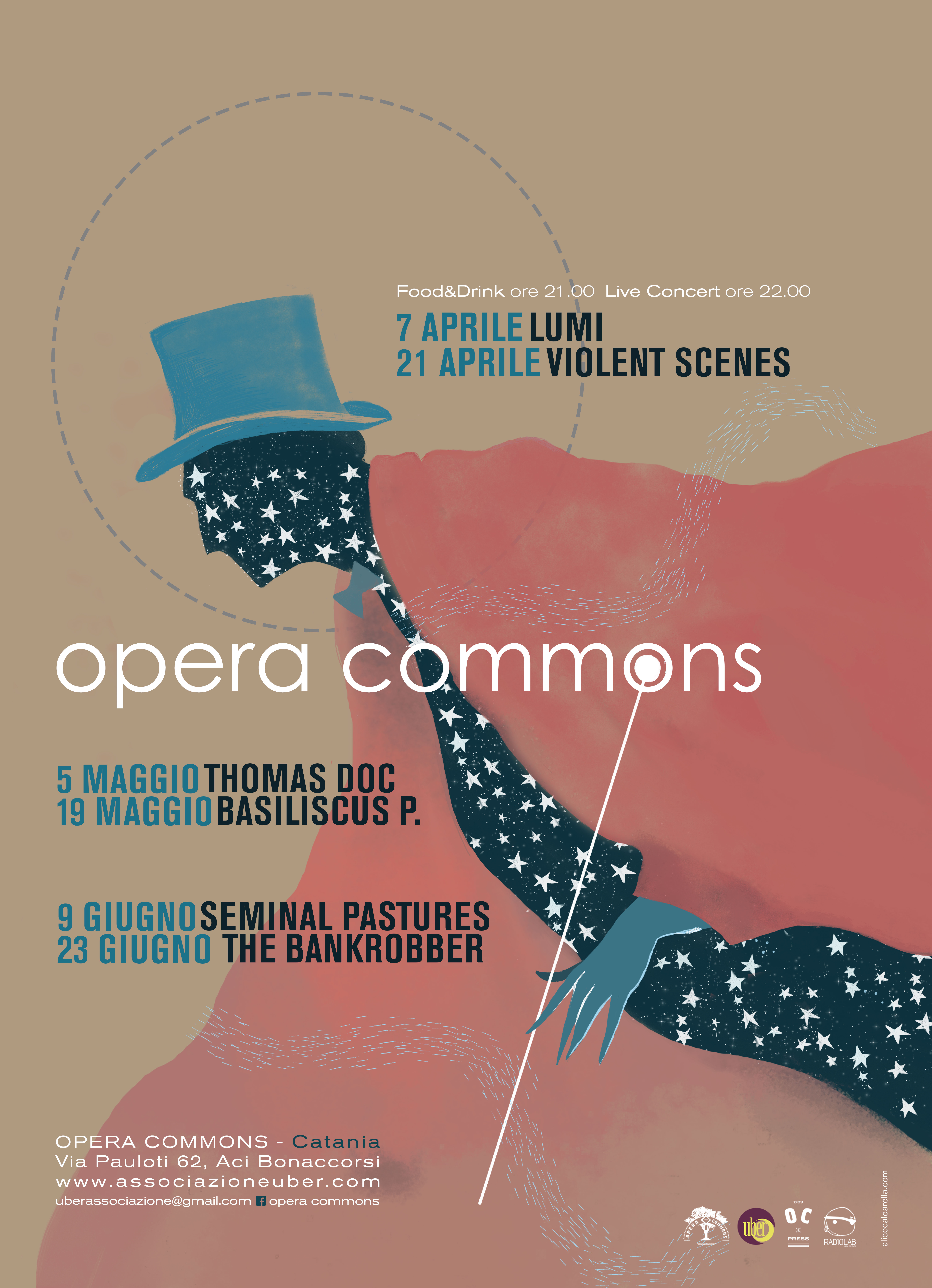 Opera Commons: Lumi + King Of Sad Flowers Area Visual: Daniele Vita + Raffaele Auteri 07/04/2018