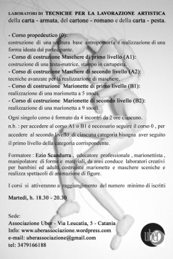 Tecniche per la lavorazione artistica della carta – armata, del cartone – romano, della carta – pesta