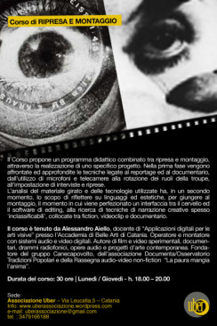 Corso ‘Rec and Cut’ – Ripresa e montaggio audio-video